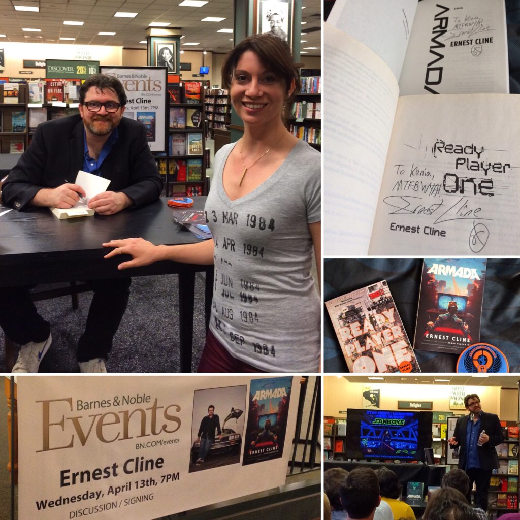 Meeting Ernest Cline on his book tour for the Armada paperback release.